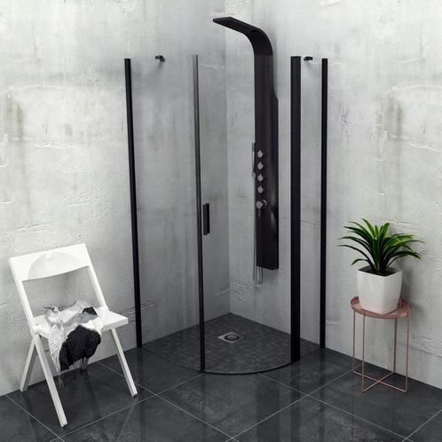 Douchecabine Sapho Zoom Line Black Kwartrond Draaideur 90x90, Doe-het-zelf en Verbouw, Sanitair, Douche, Nieuw, Ophalen of Verzenden