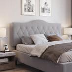 TRUUSK Gestoffeerd Hoofdbord Bed - Grijze Populieren Fluwele, Verzenden