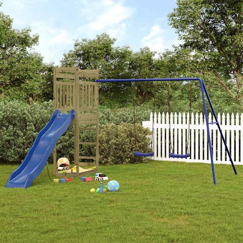 vidaXL Speelhuis geïmpregneerd grenenhout, Kinderen en Baby's, Speelgoed | Buiten | Speeltoestellen, Nieuw, Verzenden