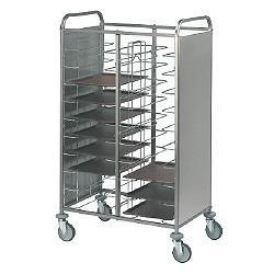 Dubbele Regaalwagen 2 x 12 niveaus | RVS HorecaTraders, Zakelijke goederen, Horeca | Meubilair en Inrichting, Verzenden