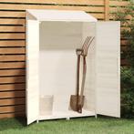 Tuinschuur 102x52x174,5 cm massief vurenhout wit, Verzenden, Nieuw