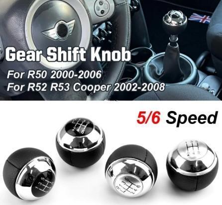 MINI R50 R52 R53 2000-2008 pookknop zwart chroom 5/6versn, Auto-onderdelen, Interieur en Bekleding, Nieuw, Mini