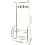 Metalen Kledingrek met Schoenenrek en 4 Haken, Verzenden, Nieuw