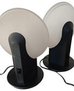 Lamp - Plastic, Metaal, Glas - Twee tafellampen