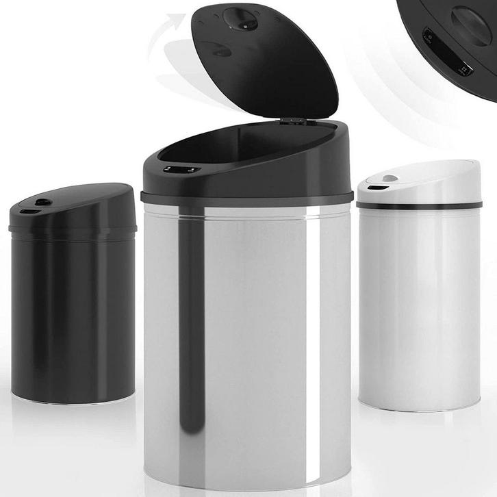 Vuilnisbak / Afvalbak met sensor - 30L - RVS - waterproof -, Huis en Inrichting, Kasten | Computermeubels, Nieuw, Verzenden