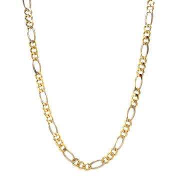 Gouden figaro collier 60.5 cm 14 karaat beschikbaar voor biedingen