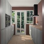 Beton Parelgrijs greeploze keuken Olympia 88892, Verzenden, Nieuw