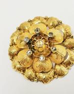 Broche - 18 karaat Geel goud Diamant (Natuurlijk) - Antiek