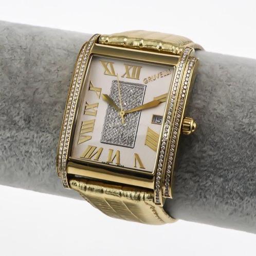Gruvelli - Swiss Diamond Watch - GP-XXX-GL-DD-1 - Zonder, Sieraden, Tassen en Uiterlijk, Horloges | Heren