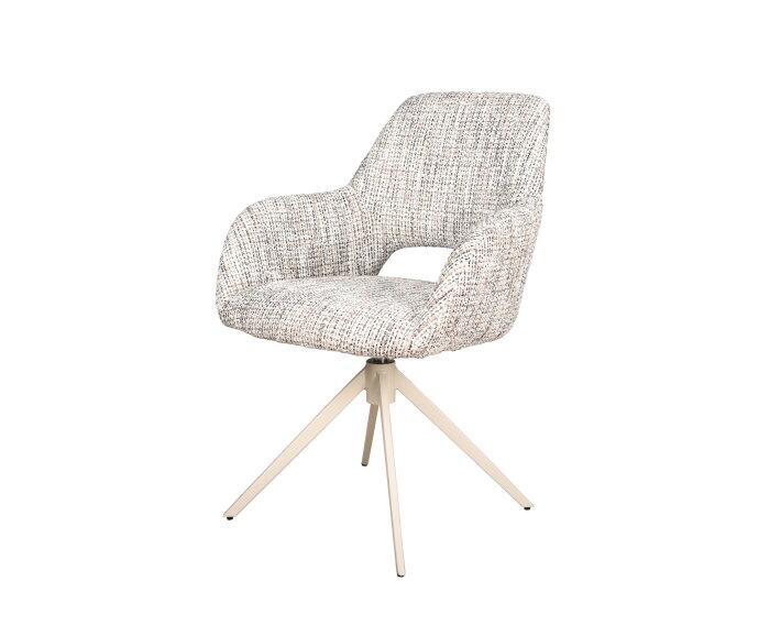 Eetkamerstoel Paris poot Moon draaibaar Beige - Be Trendy, Huis en Inrichting, Stoelen, Nieuw, Ophalen of Verzenden