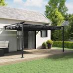 vidaXL Wandgemonteerde Pergola Antraciet Staal, Verzenden, Nieuw