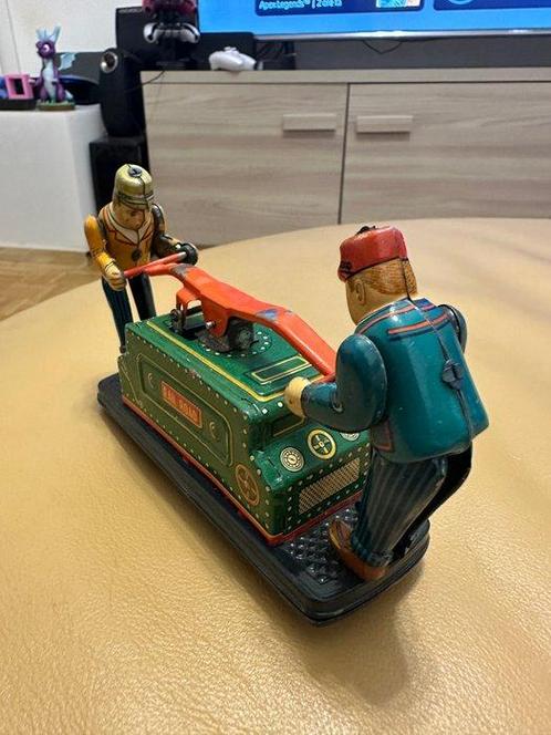 Japanese Manufacturer - Blikken speelgoed - Rail Road Car, Antiek en Kunst, Antiek | Speelgoed