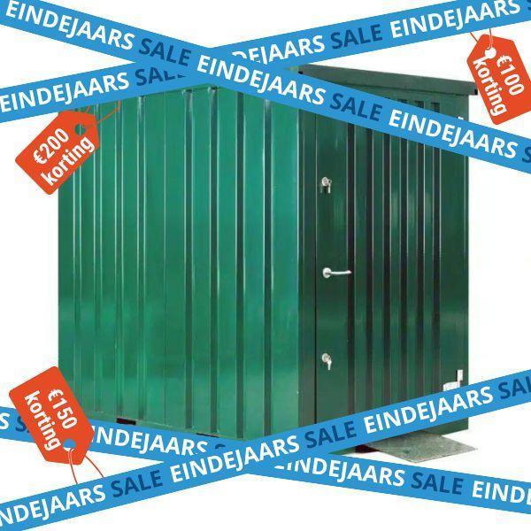 TIJDELIJKE AANBIEDING/ groene /10 ft container /tuinhuis/RAL, Zakelijke goederen, Machines en Bouw | Keten en Containers