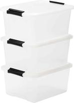 IRIS Topbox Opbergbox - 15L - Kunststof - Transparant - Set, Ophalen of Verzenden, Zo goed als nieuw