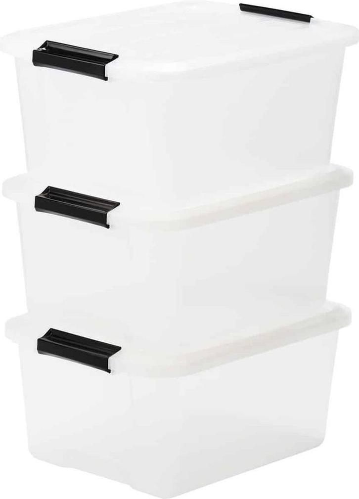 IRIS Topbox Opbergbox - 15L - Kunststof - Transparant - Set, Huis en Inrichting, Keuken | Keukenbenodigdheden, Zo goed als nieuw