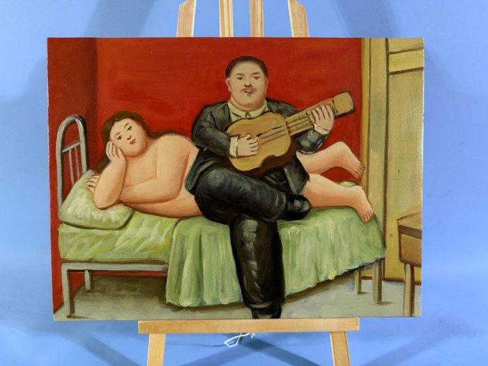 Raffaele Giordano (1970), da Botero - Serenata, Antiek en Kunst, Kunst | Schilderijen | Klassiek