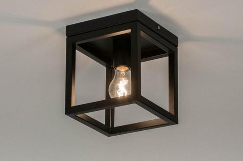 Rietveld Plafondlampen - Zwart - Metaal, Huis en Inrichting, Lampen | Plafondlampen, Verzenden