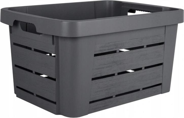 Opbergbox Antraciet 25 liter 55 x 39 x 16,5 cm, Doe-het-zelf en Verbouw, Kratten en Dozen, Ophalen of Verzenden