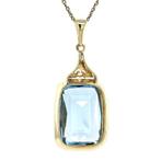 Gouden vintage hanger met spinel 14 kt, Ophalen of Verzenden, Nieuw