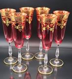 Artemisia - Champagne fluitje (6) - Goudhart - Kristal