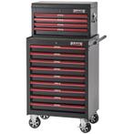 Gereedschapswagenset rood/zwart 13 laden, Ophalen of Verzenden, Nieuw