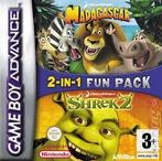 2-In-1 Fun Pack Madagascar + Shrek 2-Standaard (GBA), Ophalen of Verzenden, Zo goed als nieuw