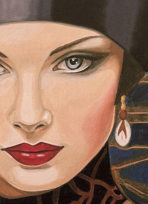 Elisabeth Mione (XX) - Dorothée, Antiek en Kunst, Kunst | Schilderijen | Modern