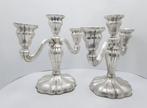 E.L. Vietor (attr.) - Kaarsenhouder (2) - .830 zilver, Antiek en Kunst