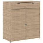 Tuinkast Rattan Beige - 105cm | Retourdeal | 51% Korting, Tuin en Terras, Bergingen en Tuinkasten, Ophalen of Verzenden, Nieuw