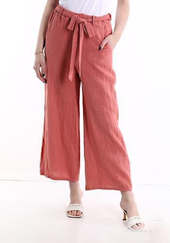 Puur linnen broek voor dames 7/8 met elastische talie band, Kleding | Dames, Broeken en Pantalons