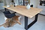 MASSIEF Eiken Eettafels Boomstam Tafel Alle Maten ACTIE