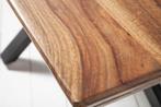 Massief houten eettafel GALAXIE 180cm Sheesham, Huis en Inrichting, Tafels | Eettafels, Ophalen of Verzenden, Nieuw