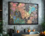 Ksavera - Pearl Abstract A1421 - textured painting on XXL