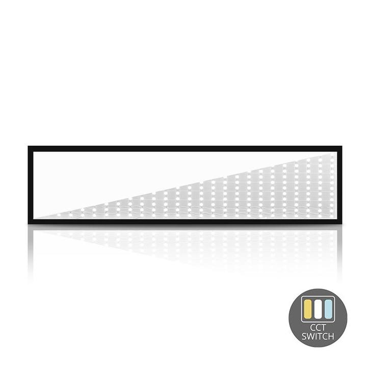 Luxar Back-lit LED Paneel 120x30cm 30W CCT-Switch Zwart, Zakelijke goederen, Kantoor en Winkelinrichting | Winkel en Inventaris