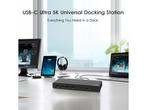 Wavlink UG69DK1 - USB-C Ultra 5K Docking Station - Dual 4K, Verzenden, Zo goed als nieuw