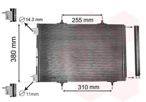 LUCHTCONDENSATOR VOOR CITROEN C2 JM 2003-2008 3637002, Auto-onderdelen, Airco en Verwarming, Nieuw, Ophalen of Verzenden