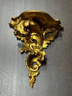 Wandrek - Verguld hout - Mensola bladgoud, Antiek en Kunst