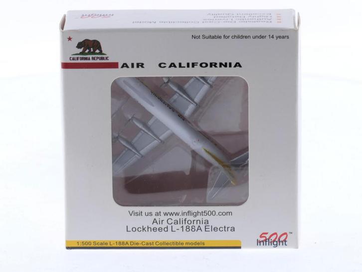 Schaal 1:500 Inflight500 IF5188002 L-188A Electra Air Cal..., Hobby en Vrije tijd, Modelbouw | Vliegtuigen en Helikopters, Zo goed als nieuw