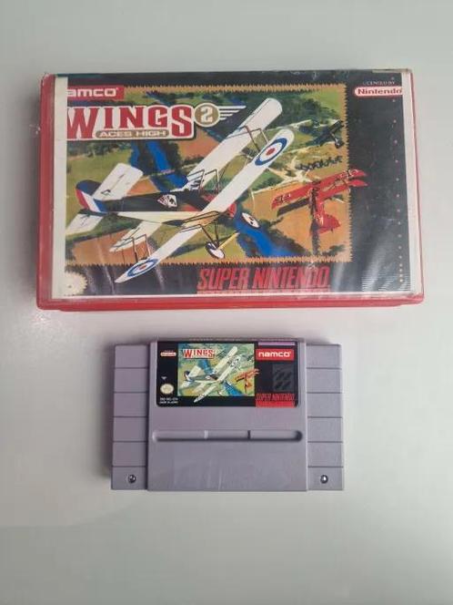 SNES - Wings 2 Aces High - USA - Plastic Boxed, Spelcomputers en Games, Games | Nintendo Super NES, Ophalen of Verzenden