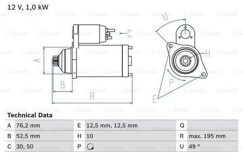 Startmotor / Starter SEAT CORDOBA (2.0), Auto-onderdelen, Motor en Toebehoren, Nieuw, Ophalen of Verzenden