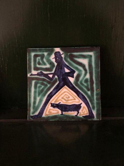 Art Deco Tegel - ESKAF - Hildo Krop - Art Deco - 1920-1930 -, Antiek en Kunst, Antiek | Glas en Kristal