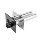 Burgerhout geveldoorvoer 80/80 mm aluminium zwart - 600mm, Doe-het-zelf en Verbouw, Verzenden, Nieuw