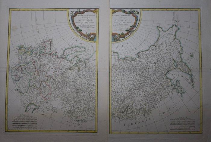 Rusland - Russisch Rijk; Bonne / Lattre - Partie Occidentale, Boeken, Atlassen en Landkaarten