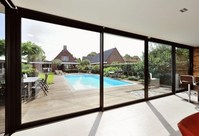 Aluminium Harmonica deur | Vouwwand | Hef- schuifpui, Doe-het-zelf en Verbouw, Kozijnen en Schuifpuien, Inclusief glas, Nieuw