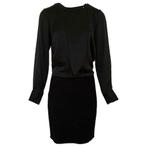 Notes du Nord • zwarte zijden jurk stretch rok • mt 36 & 40, Verzenden, Zwart, Nieuw, Maat 36 (S)