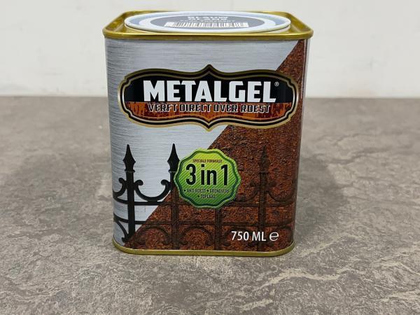 Veiling - 6x Metalgel 3-in-1 lak blauw glans 750ml, Doe-het-zelf en Verbouw, Verf, Beits en Lak, Nieuw