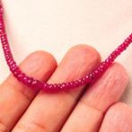 Natuurlijke robijn edelsteen Elegante robijnen ketting -