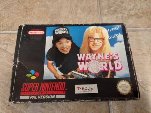 Waynes World (SNES tweedehands game), Spelcomputers en Games, Games | Nintendo NES, Zo goed als nieuw, Ophalen of Verzenden