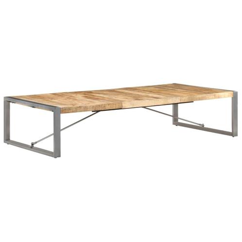 vidaXL Salontafel 180x90x40 cm ruw mangohout, Huis en Inrichting, Tafels | Salontafels, Nieuw, 50 tot 100 cm, Overige houtsoorten