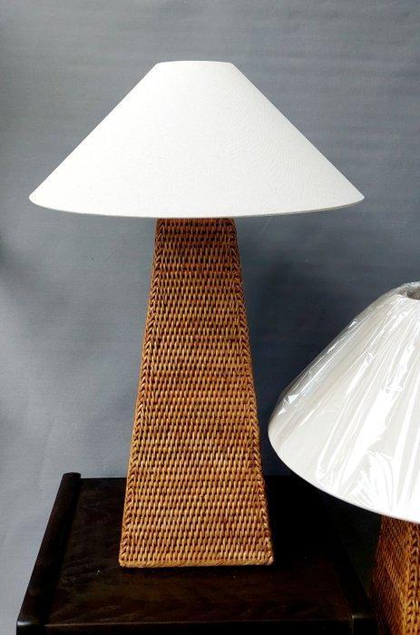A.T.V.Grootebroek - Tafellamp (2) - Rattan, Rotan - XL Set, Antiek en Kunst, Kunst | Designobjecten